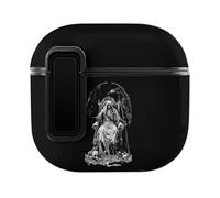 Grim Reaper with Wings Funny Case Cover Compatible for AirPods 4 Novelty Earbuds Covers Protective Box