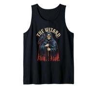 Grim Reaper Wizard with Raven Dark Fantasy Tank Top