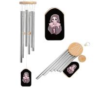 Grim Reapers And Her Cats Hanging Wind Chimes for Garden Ornaments Outdoor Indoor Home Decor