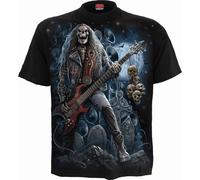 GRIM ROCKER - T-Shirt Black Spiral Black S