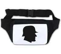 Grim Soldier face Art Waist Bag Fanny Pack White