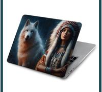 Grim Wolf Indian Girl Case Cover For MacBook Pro 14 M1-M5 A2442 A2779 A2992 A2918 A3112 A3185 A3401 A3434 A3112