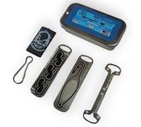 Grim Workshop Stainless Steel Micro Tool Bundle - Emergency Survival Kit with Fishing Hook, Needle, and Spool Tools