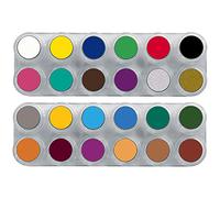 Grimas Professional Make-Up Palette Water Make-Up Palette A+B, 24 x 2.5 ml, High-Quality Children's Make-Up / Carnival Make-Up on Water-Based