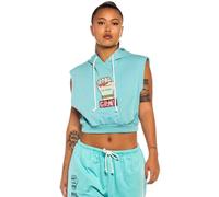 Grimey Day Dreamer Short Sleeve Hoodie Blue M Woman