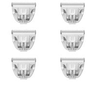 Grimgrow 6 Pack Ceramic Blades Replacement for Dog Grooming Clippers, Detachable Pet Clipper Blades for Dogs,Cats Hair Trimming