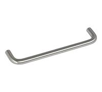 GRIMME Emer LA Handle 128 mm - Bow Handle Width 136 mm - Elegant and Timeless Furniture Handle, Brushed Stainless Steel