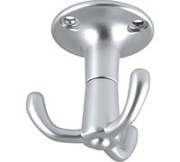 GRIMME Pegasi Coat Hook Triple Swivel Hook Diameter 51 mm Height 53 mm Aluminium Silver Varnished