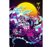 Grimmjow Bleach Japanese Manga Anime Yellow Sun Print Poster Wall Art Picture A4 +