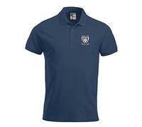 Grimsby 1960s Retro Football Polo Embroidered Logo Navy