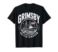 Grimsby United Kingdom Travel City Pride Value Graphic T-Shirt, Men, Black, S