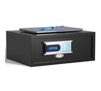 Grimtron Hotel Safe Box (1.36 cu. ft.) with Audit Function, Administrator Password, Silent Mode, LED, and Backlit Keyboard for Documents, Laptop Safe for IPhone, Smart Watch