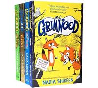 Grimwood Series 4 Books Collection Set by Nadia Shireen (Grimwood, Grimwood: Let The Fur Fly!, Grimwood: Attack of the Stink Monster!, Grimwood: Party Animals [Hardcover])
