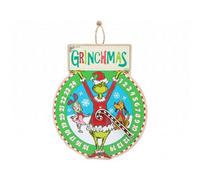 Garden Greatness Grinch Advent Countdown Hanging Wall Plaque | Size: 1 Pack Garden Greatness Multicolor 1 Pack