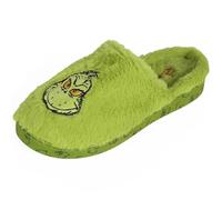 Grinch ANTI-SLIP women's house slippers, WARM, SOFT, FURRY slippers for home (Green, 40-41 EU, UK Footwear Size System, Adult, Women, Numeric Range, Medium, 6.5, 7.5)