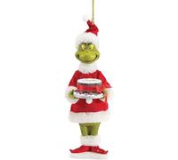 Grinch Christmas Decorations, Christmas Tree Hanging Ornaments, Christmas Hanging Ornament Christmas Tree Decorations Pendants Funny Green Grinch Xmas Decor for Home Holiday Party Supplies Gifts (N)