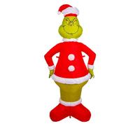 VFM e-Store - Grinch Christmas Inflatable Outdoor Decoration Dr Seuss Xmas Theme Fun Design - 150cm X 75cm Green X 1