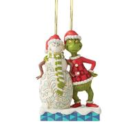 Grinch Christmas Ornament Decorations, Stocking Cap Funny Santa Ornament Decorative Xmas Decor Ornaments Party Gifts, Xmas Tree Decoration, Christmas Greench Acrylic Hanging Ornaments (V)