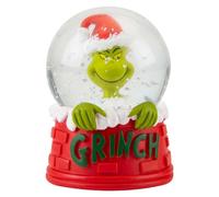 VFM e-Store - Grinch Christmas Snow Globe Festive Ornament Gift Dr Seuss Xmas Theme Fun Design - 9cm X 6.5cm Red X 1