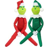 Grinch Doll Christmas Stuffed Plush Toy 12" Stuffed Plush Toy Green Big Monster Doll Christmas Home Decor Gifts for Fans