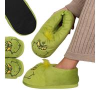 Grinch Green WARM unisex slippers, NON-SLIP, christmas house slippers