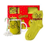 Grinch Hot Chocolate Gift Set Featuring Grinch Mug for Kids or Adults Incl