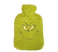 Grinch Hot Water Bottle with Soft Plush Cover - Leak-Proof Hot Water Bag for Cozy Warmth | Hand Feet Warmer, Neck and Shoulder Pain Relief