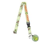 Grinch Lanyard With Rubber Character Charm, Multicolored, OSFA, Multicolored, OSFA