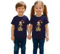 Grinch Max Vintage Retro Christmas Children's T-Shirt, navy blue, 104