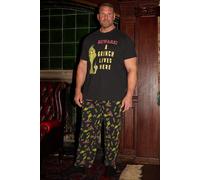 Grinch Pyjama Set BadRhino Black XXXL