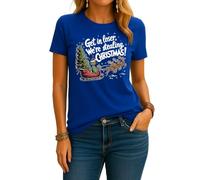 Grinch We're Stealing Christmas Women's T-Shirt, blue, 3XL