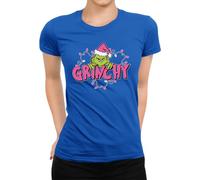 Grinchy Christmas Women's T-Shirt, blue, M