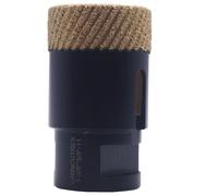 GRINCUTREX 1-3/8 Inch Diamond Drill Bit Vacuum Brazed Matrix Hole Saw for Ceramic,Porcelain, Granite,Quartz Dekton with 5/8"-11 Thread