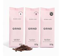 Grind Coffee Bean Variety Pack - 3x 227g - Amazon Exclusive - House/Light/Dark Roast - Suitable for all Coffee Machines - Barista Quality - Freshly Roasted in UK
