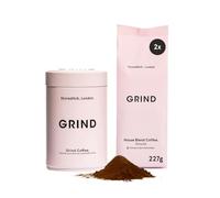 Grind Coffee Tin Bundle - 2x 227g of Ground Coffee with Storage Tin - 100% Arabica - Suitable for All Bean to Cup Machines - Medium Roast - Specialty Grade - Gift for Coffee Lovers