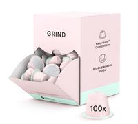 Grind Colombia Light Coffee Pods - Pack of 100 Biodegradable Arabica Capsules - Single Origin - Nespresso® Original Compatible - Home Compostable - Barista Quality and Specialty Grade - Light Roast