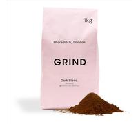 Grind Dark Blend Ground Coffee - 1kg Bag - 100% Arabica - Suitable for Cafetière, Moka Pot, AeroPress and Filter Brew - Ethically Sourced and Locally Roasted - Dark Roast