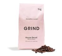 Grind Decaf House Blend Specialty Coffee Beans - 1kg Bag - Natural Decaffeination Process - Medium Roast - Suitable for All Coffee Machines - 100% Arabica - Barista Quality - Freshly Roasted in UK