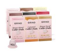 Grind Discovery Pack - Pack of 90 Coffee Pods - 100% Arabica - Nespresso® Original Compatible - Biodegradable Capsules - 3 Roast Levels - Home Compostable - Gift Set