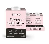 Grind Espresso Cold Brew Coffee Concentrate - Pack of 4 - Double Shot - Iced Coffee - Cocktail Mix for Espresso Martini - Specialty Grade - Barista Quality