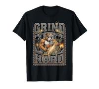 Grind Hard Welder Bulldog Welding T-Shirt