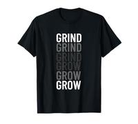 Grind to Grow Funny Transition Motivational Typography T-Shirt