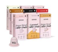Grind Variety Pod Collection - Pack of Biodegradable Capsules - Compatible With Nespresso® Original Machines - Home Compostable - Gift Set (90 count (Pack of 1), The Core Collection)