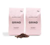 Grind Whole Bean Bundle- 1kg of House and Dark Blend - 100% Arabica - Specialty Grade - Ethically Sourced - Roasted in UK - Save 10%