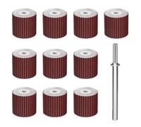 Grinder Discs 11Pcs Sandpaper Sanding Flap Set With 3mm Shank Mandrel For Rotary Tool 120 Grit Polishing Wheels