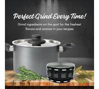 Grinder Garage 4 Inch herb grinder / 100mm spice grinder - portable size allows for you to easily grind your herbs at home or on the go. Black Grinder is Aluminum Alloy (Black, 4 Inches)