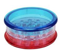 Grinder Plastic 60 mm Three Parts Including Storage Choose Your Favourite Colour (Blue/White/Red) for Pine Nuts and Chilli Peppers, 1x