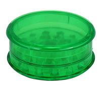 Grinder Plastic 60 mm Three Parts Including Storage Choose Your Favourite Colour (Green) for Pine Nuts and Chilli Peppers, 1x