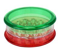 Grinder Plastic 60 mm Three Parts Including Storage Choose Your Favourite Colour (Green/White/Red) for Pine Nuts and Chilli Peppers, 1x