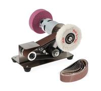 Grinder Polishing Machine, Mini Electric Belt Sander Grinder DIY Polishing Grinding Machine, Cutter EDS Sharpener Desktop Power Tool for Jewelry, Metal, Wood(Package B)
